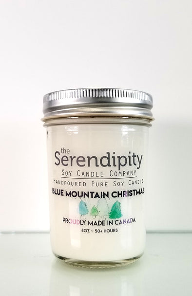 Pure Soy Wax Candle - Blue Mountain Christmas