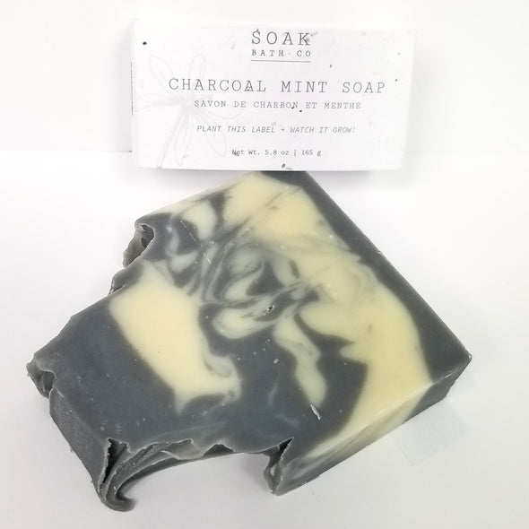 SOAK Bath Co. - Charcoal Mint Soap Bar