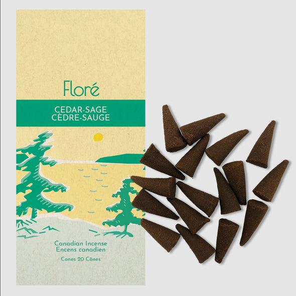Flore Cedar Sage Incense Cones