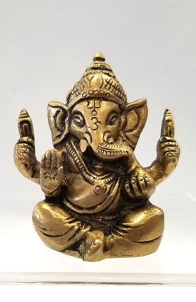 Brass Statuary - 2.5 inch Ganesha