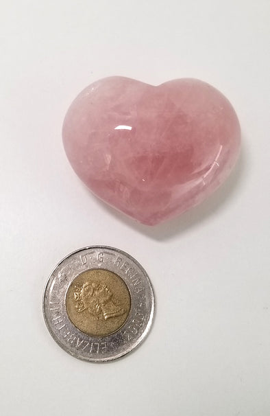 Polished Gemstones - Rose Quartz Hearts
