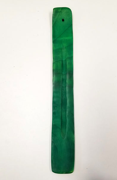 Wood Incense Holder - Green