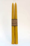100% Pure Beeswax Tapers (Natural) - 8" and 12"