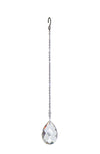 Small Faceted Diamond Cut Drop Crystal Suncatcher  – Clear