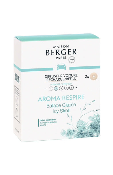 Maison Berger Set of 2 Car Diffuser Refills - Aroma Respire