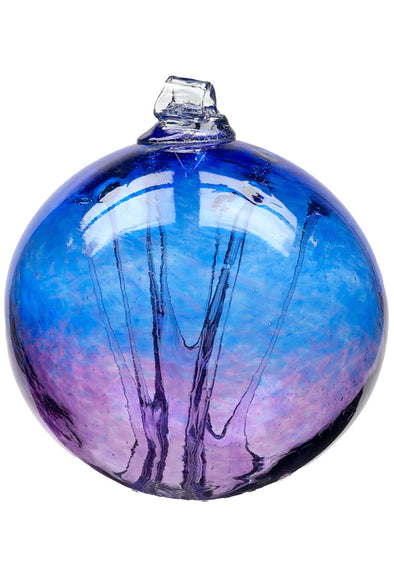 Olde English Witch Ball ~ Cobalt and Amethyst