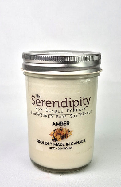 Pure Soy Wax Candle - Amber