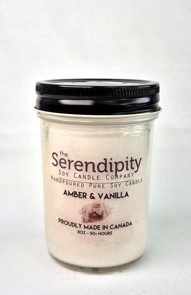Pure Soy Wax Candle - Amber Vanilla