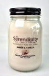 Pure Soy Wax Candle - Amber Vanilla