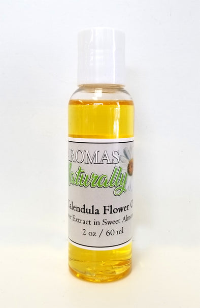 Calendula Flower Oil (Extra Virgin Sweet Almond) - 2 oz (58 ml)