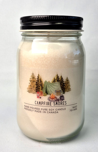 Pure Soy Wax Candle - Campfire S'mores