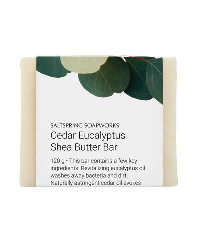 Saltspring Soapworks - Cedar Eucalyptus Shea Butter Bar Soap