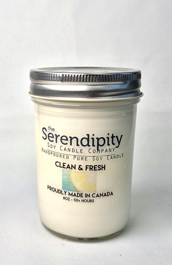 Pure Soy Wax Candle - Clean and Fresh