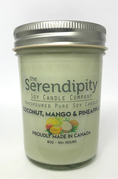 Pure Soy Wax Candle - Coconut Mango Pineapple