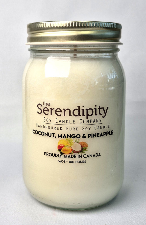 Pure Soy Wax Candle - Coconut Mango Pineapple