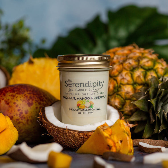 Pure Soy Wax Candle - Coconut Mango Pineapple