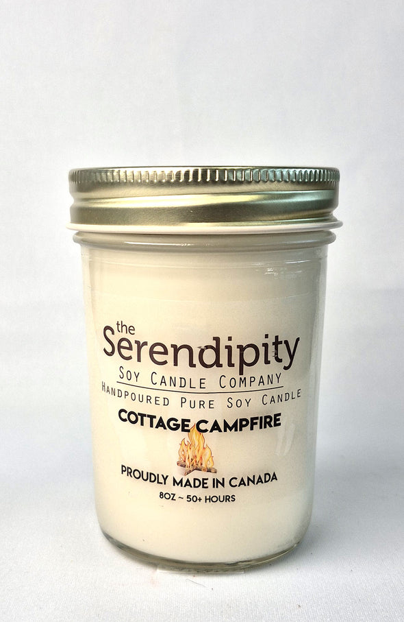 Pure Soy Wax Candle - Cottage Campfire