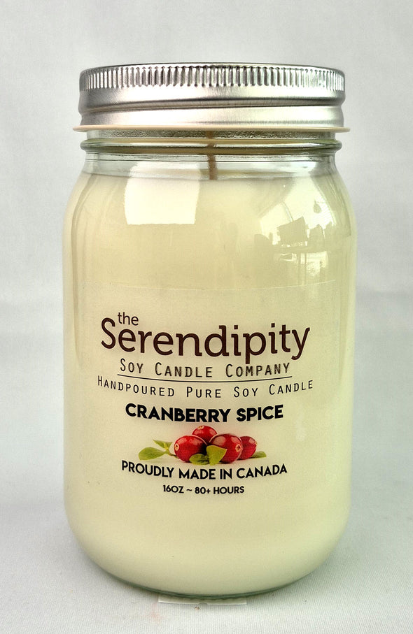 Pure Soy Wax Candle - Cranberry Spice