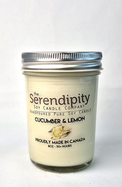 Pure Soy Wax Candle - Cucumber Lemon