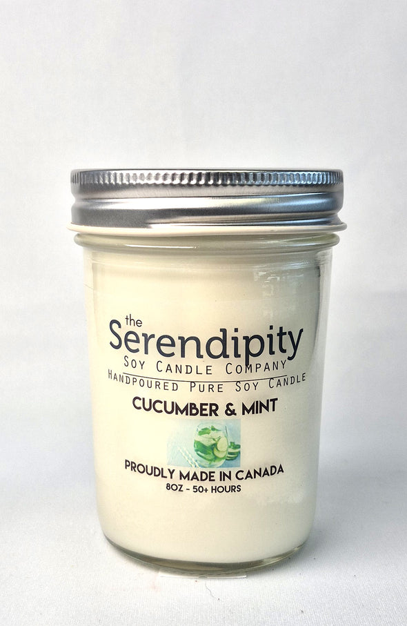 Pure Soy Wax Candle - Cucumber Mint
