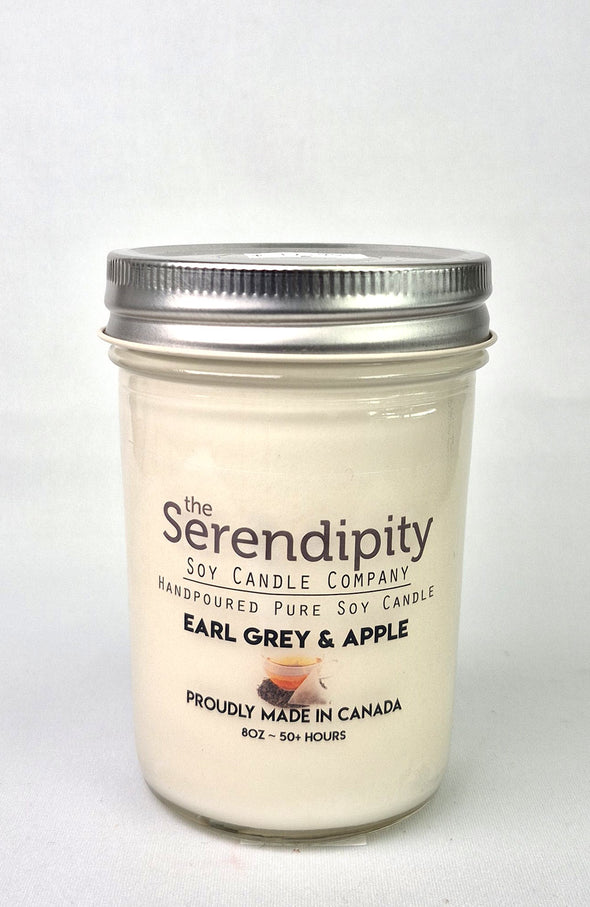 Pure Soy Wax Candle - Earl Grey & Apple
