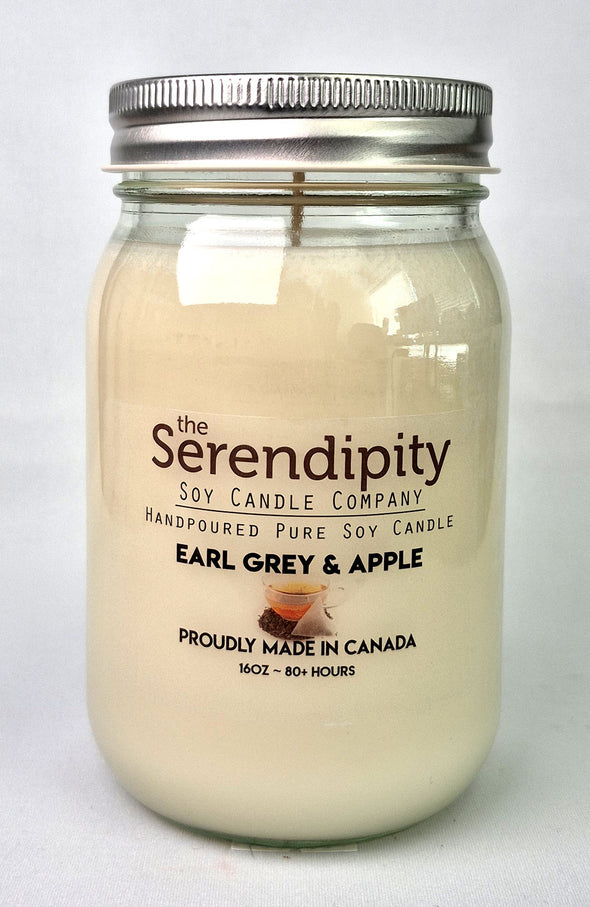 Pure Soy Wax Candle - Earl Grey & Apple