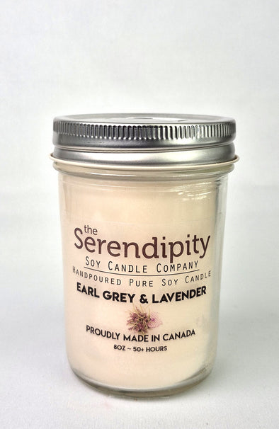 Pure Soy Wax Candle - Earl Grey & Lavender
