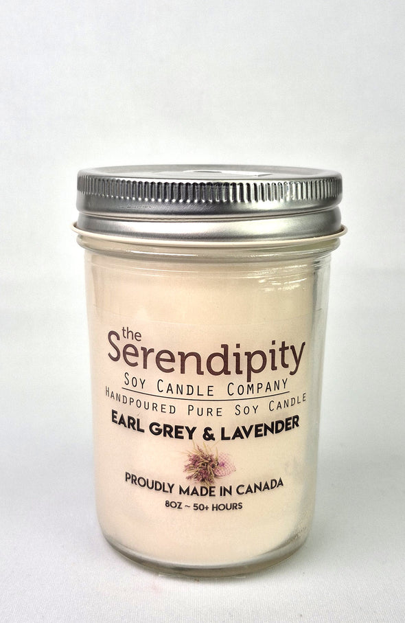 Pure Soy Wax Candle - Earl Grey & Lavender
