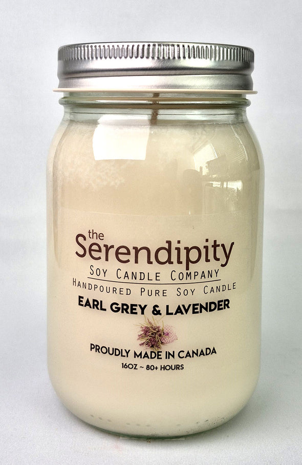 Pure Soy Wax Candle - Earl Grey & Lavender