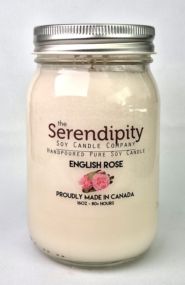 Pure Soy Wax Candle - English Rose