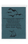 Plantable Greeting Card ~ Encouagement: Sail away from the safe harbour