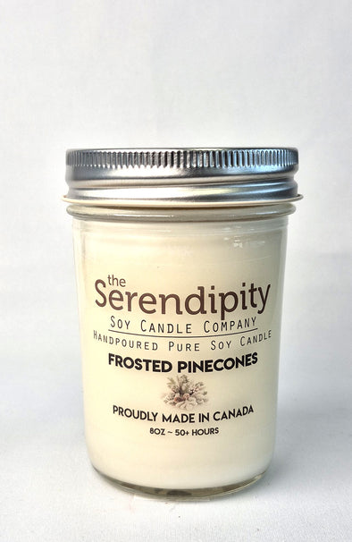 Pure Soy Wax Candle - Frosted Pine Cones