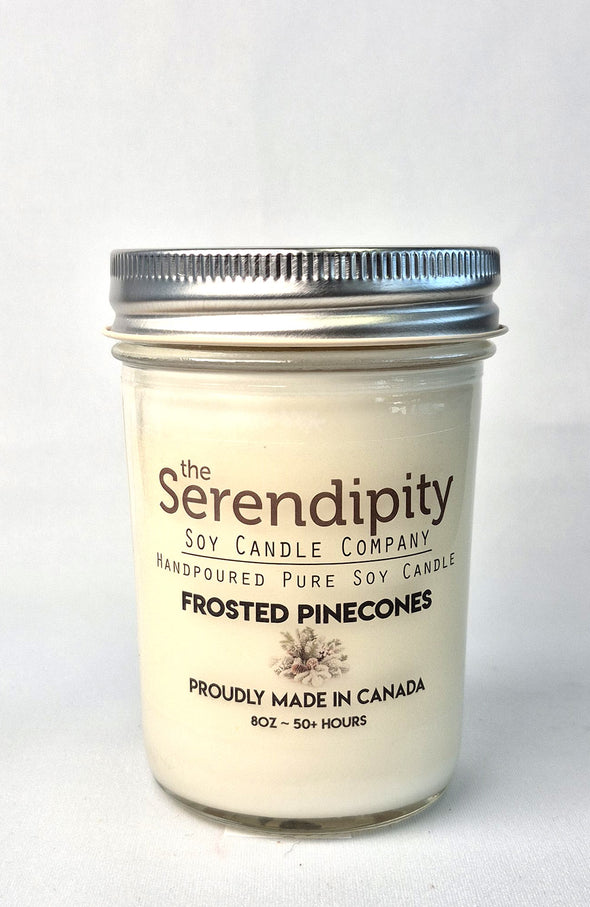 Pure Soy Wax Candle - Frosted Pine Cones