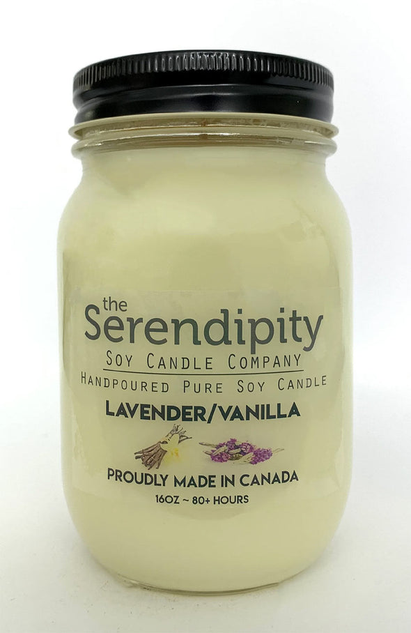 Pure Soy Wax Candle - Lavender & Vanilla