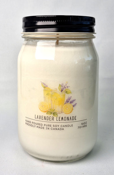Pure Soy Wax Candle - Lavender Lemonade