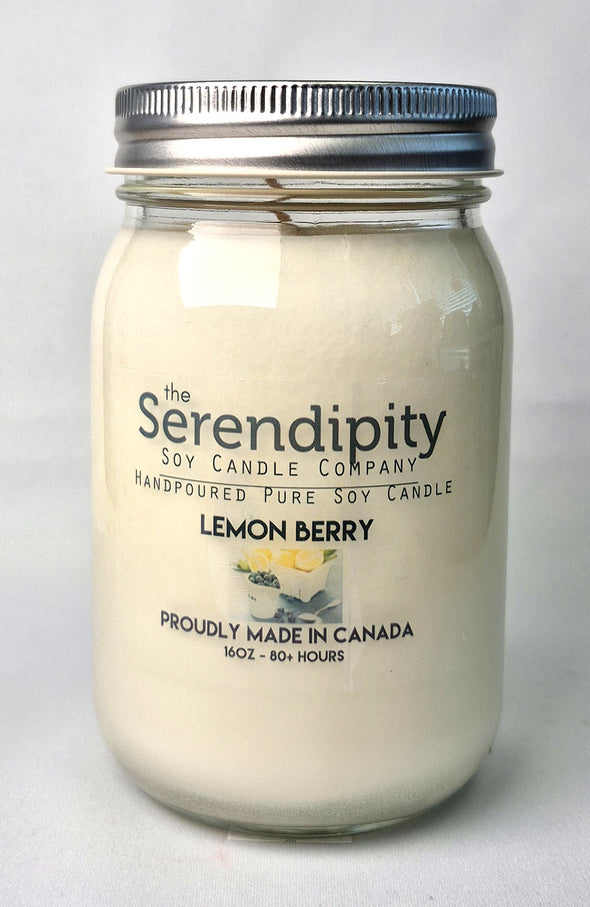 Pure Soy Wax Candle - Lemon Berry