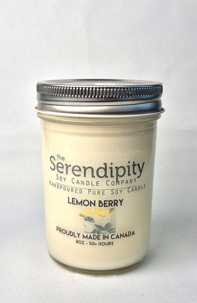 Pure Soy Wax Candle - Lemon Berry
