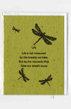 Plantable Greeting Card ~ Inspirational: Life is not measured...