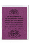 Plantable Greeting Card ~ Wedding: Love each other...