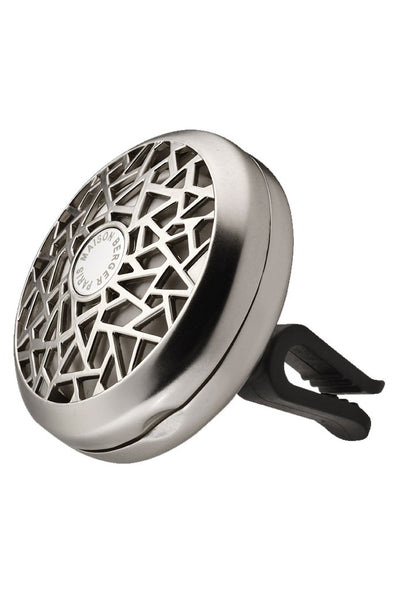 Maison Berger Car Diffuser Clip - Graphic in Brushed Nickel Finish