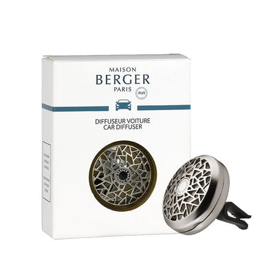 Maison Berger Car Diffuser Clip - Graphic in Brushed Nickel Finish