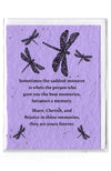 Plantable Greeting Card ~ Sympathy: These memories are yours forever