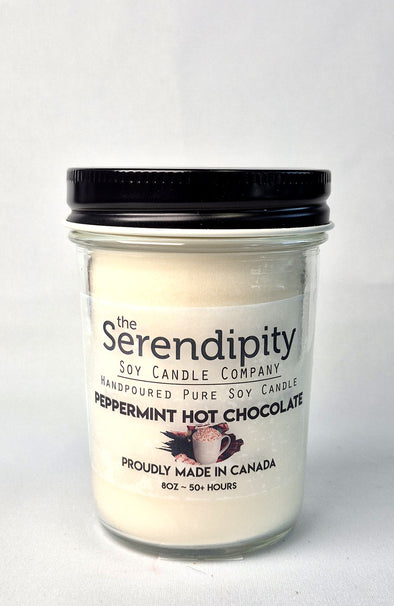Pure Soy Wax Candle - Peppermint Hot Chocolate