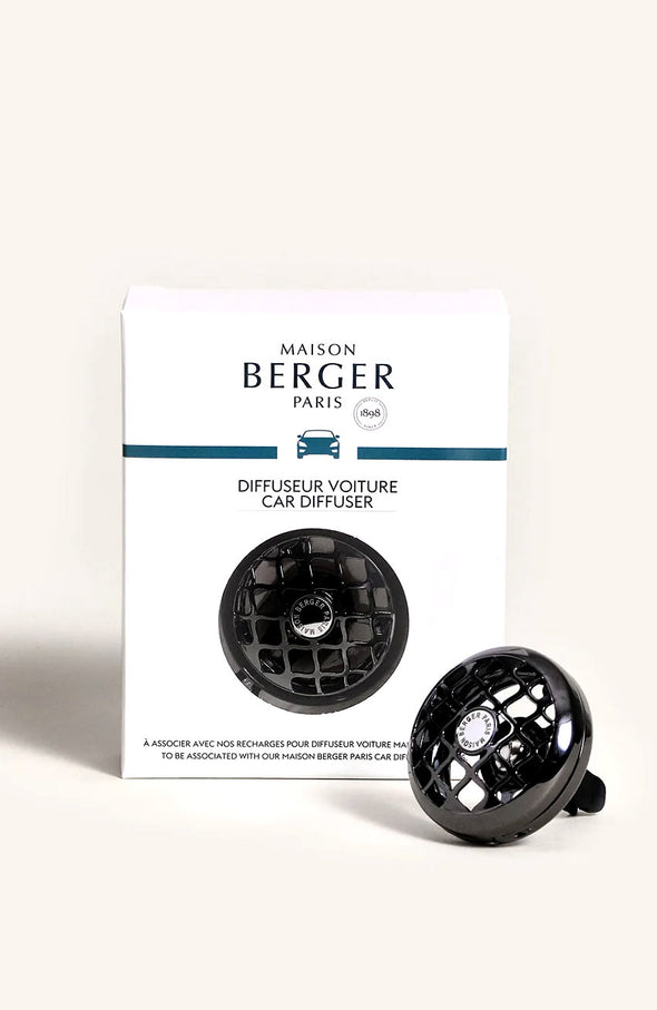 Maison Berger Car Diffuser Clip - Resonance in Gun Metal Finish