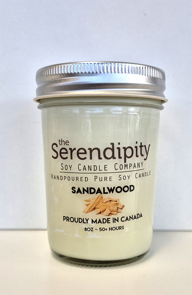 Pure Soy Wax Candle - Sandalwood