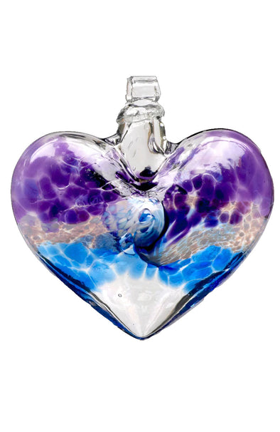 Van Glow Heart Ornament ~ Purple/Blue