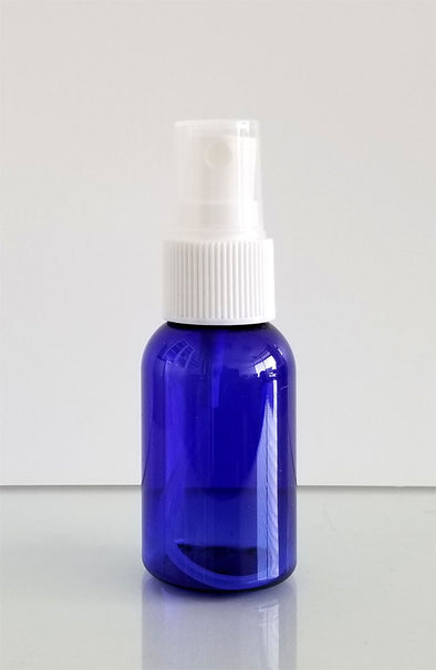 Cobalt Blue Plastic Spray Bottle - 1 oz