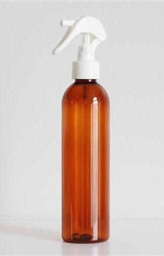 Amber Plastic Spray Bottle - 8 oz