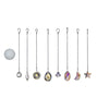 Small Faceted Tear Drop Crystal Suncatcher  – Aurora Borealis (Iridescent) Finish