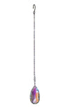 Small Faceted Tear Drop Crystal Suncatcher  – Aurora Borealis (Iridescent) Finish